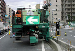 (一般道路における縁石の施工事例)